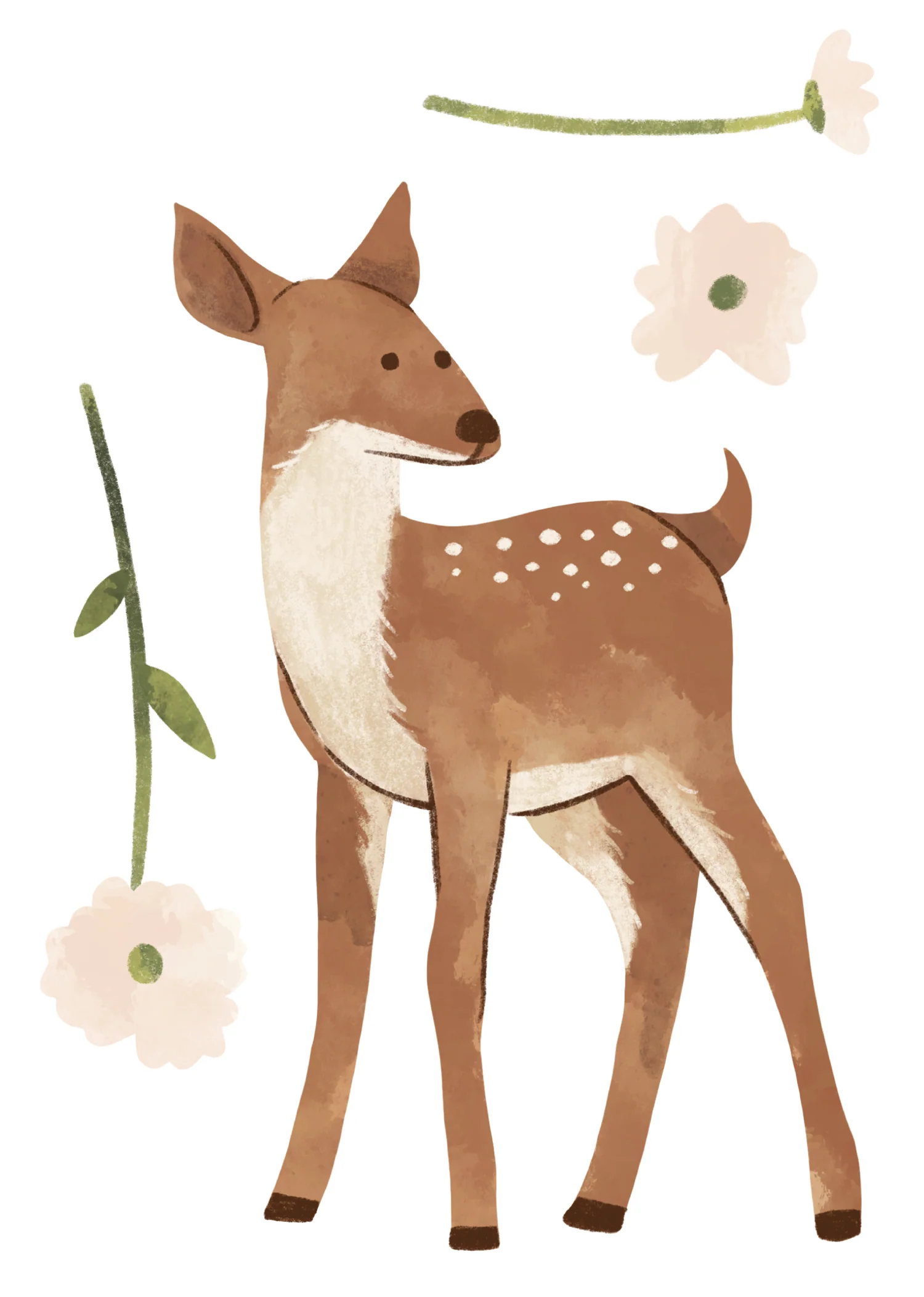 Autocollants muraux Bambi Et Ses Fleurs - Image 3