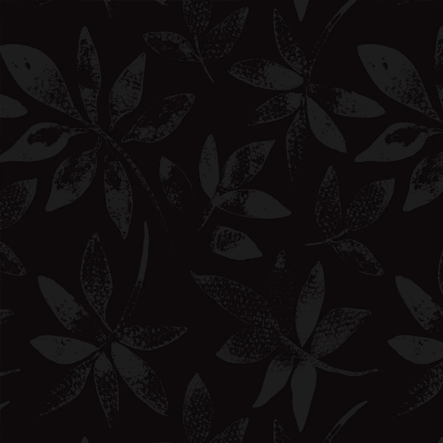 Murale Black Leaves
