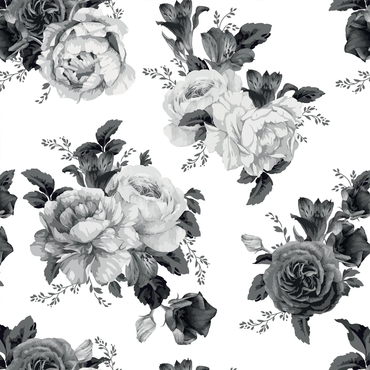 Murale Black Rosa