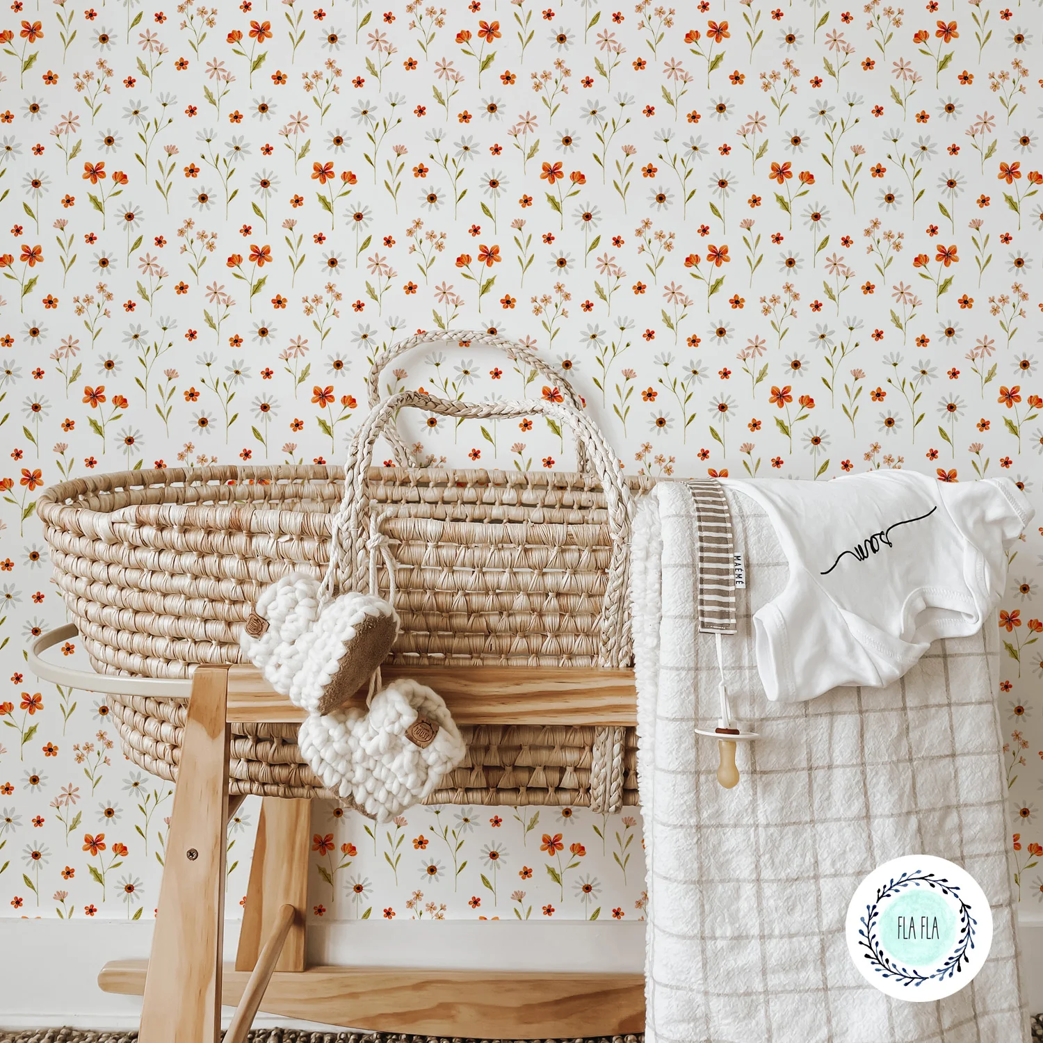 Papier peint Fleurs Sauvages par Fla Fla Design - Image 2