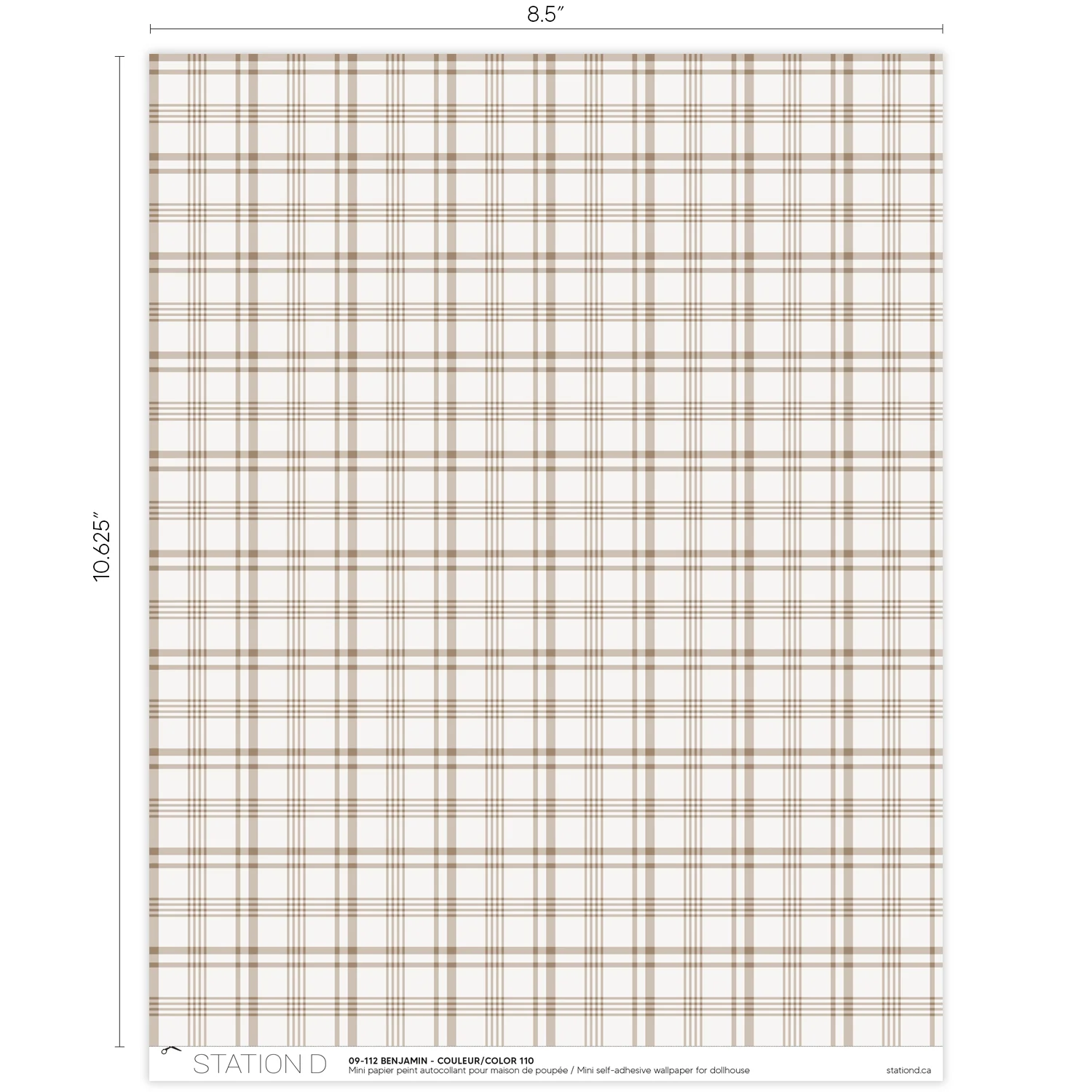Papier peint pour maison de poupée - Benjamin - Image 3