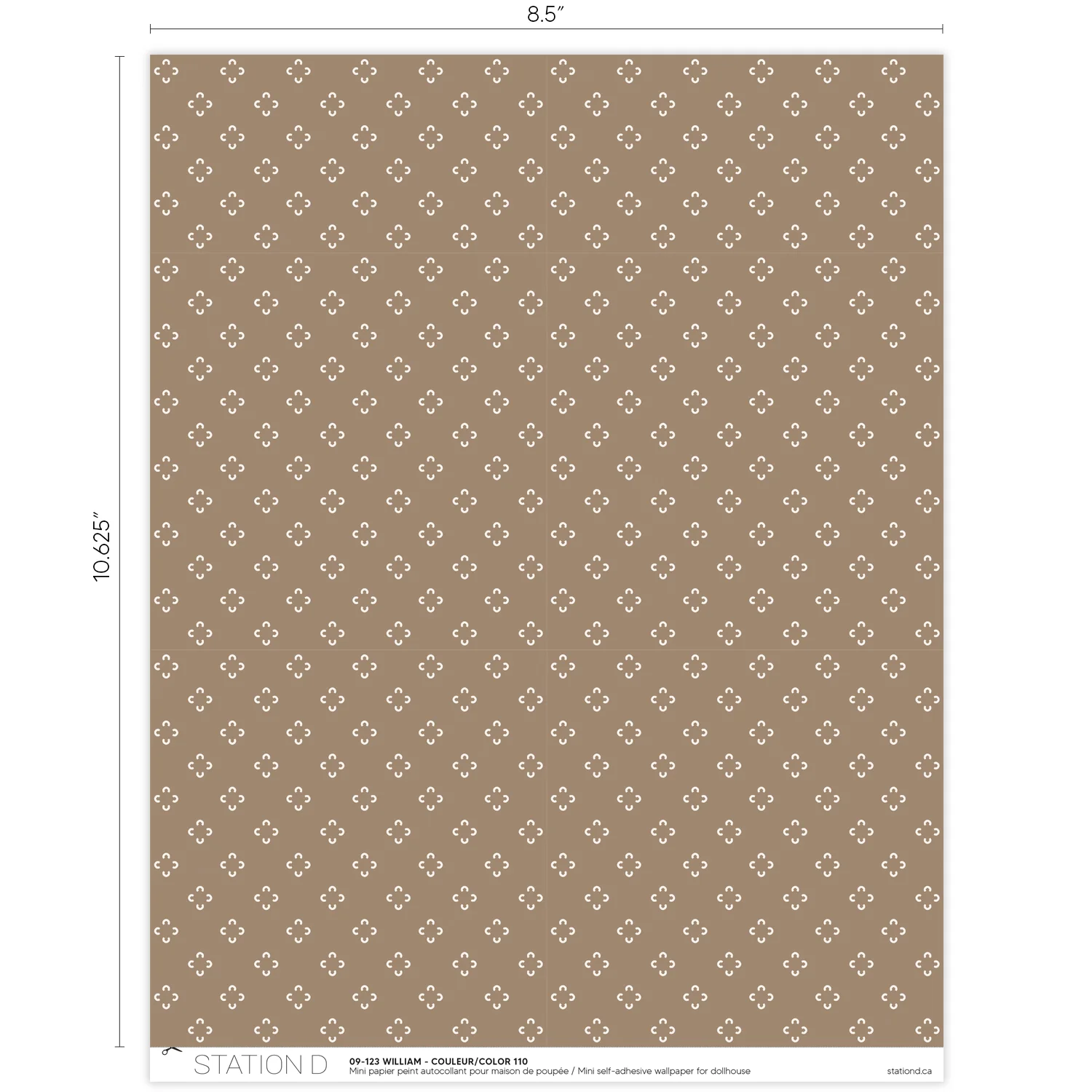 Papier peint pour maison de poupée - William - Image 3