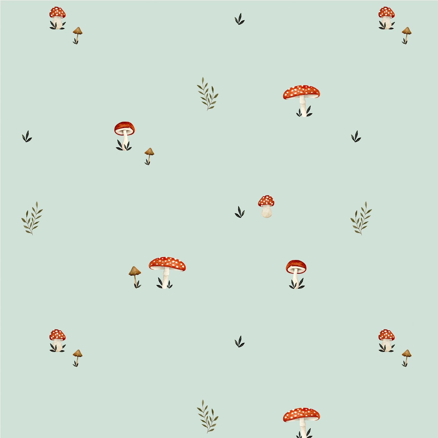 Papier peint Petits Champis par Fla Fla Design - Image 3