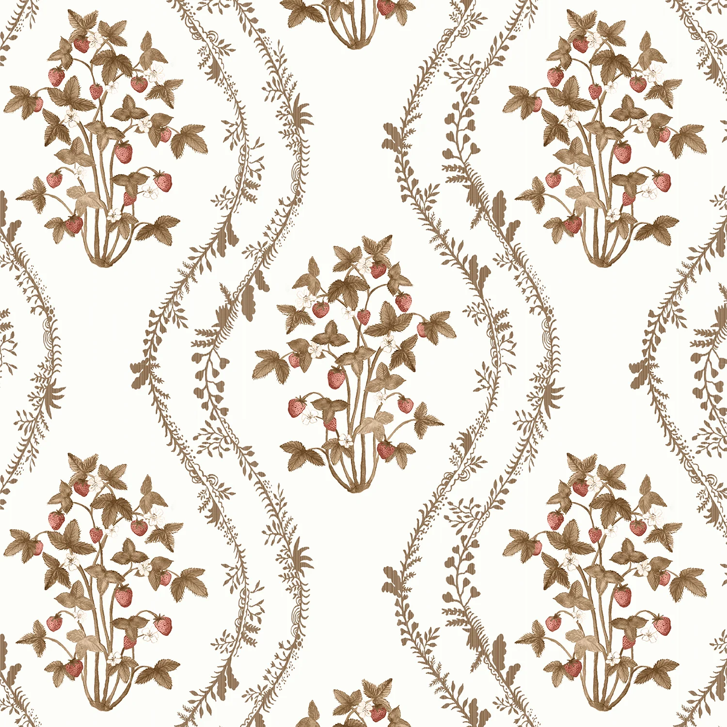 Papier Peint Strawberry Stripe #1 par Danika Herrick - Image 3