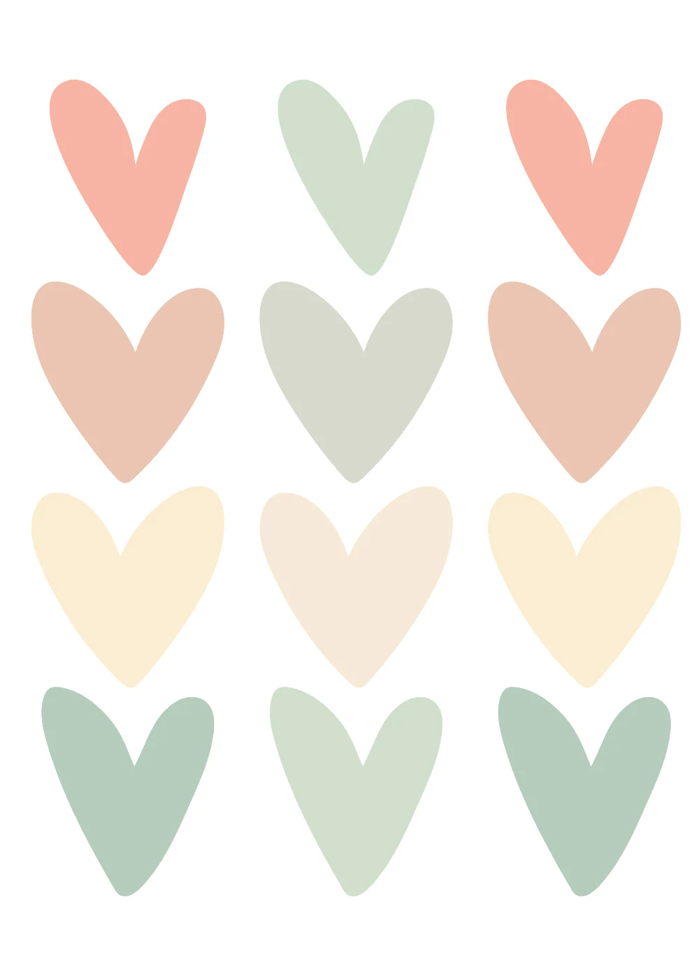 Autocollants muraux Sweet Hearts - Image 2