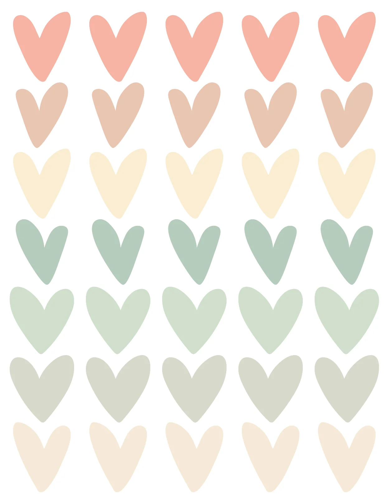 Autocollants muraux Sweet Hearts - Image 3