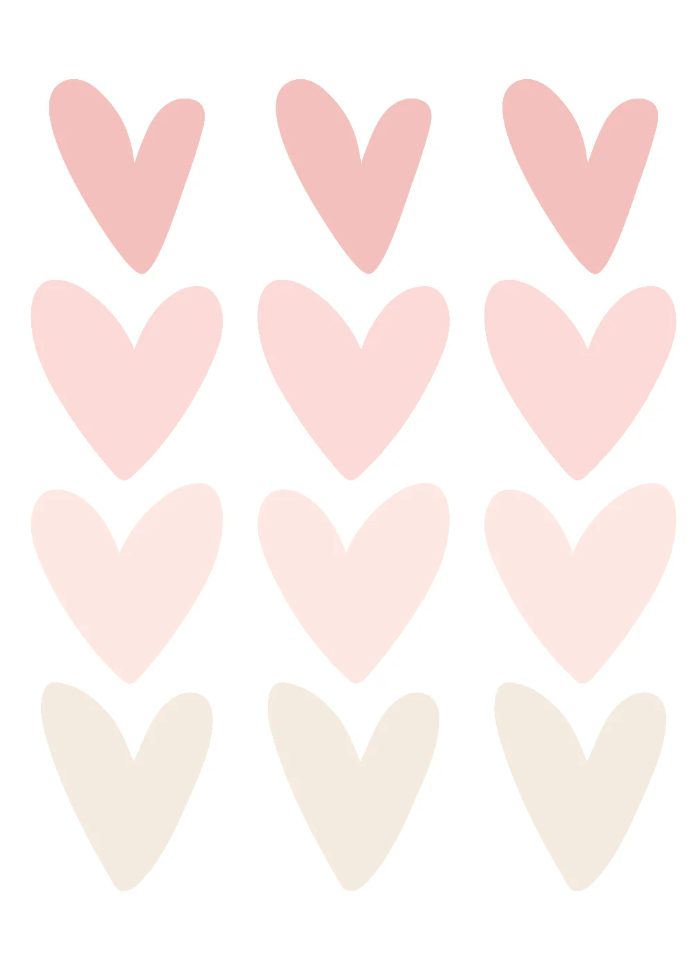 Autocollants muraux Sweet Hearts - Image 4